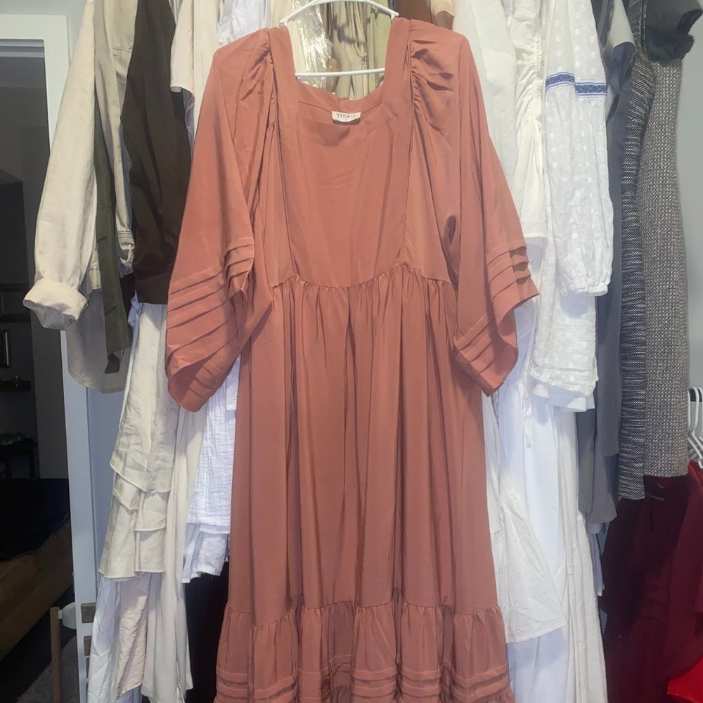 Pink Tiered Maxi Dress